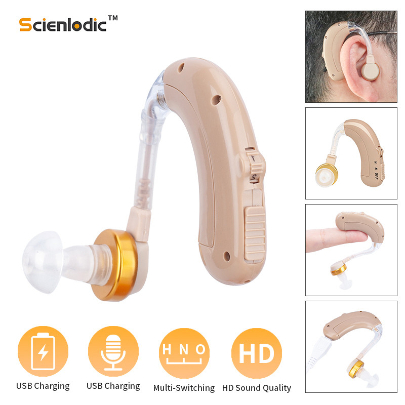 USB Rechargeable Hearing Aid Adjustable Tone Hearing Aids Hearing