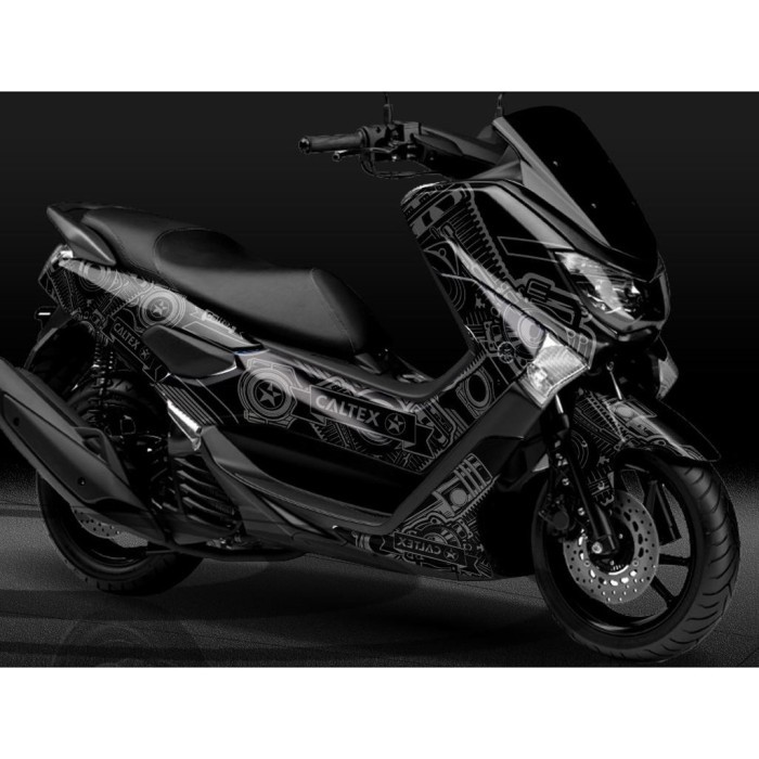 Decal Yamaha Nmax old - NEW 2020 Stiker full body hitam abu-abu