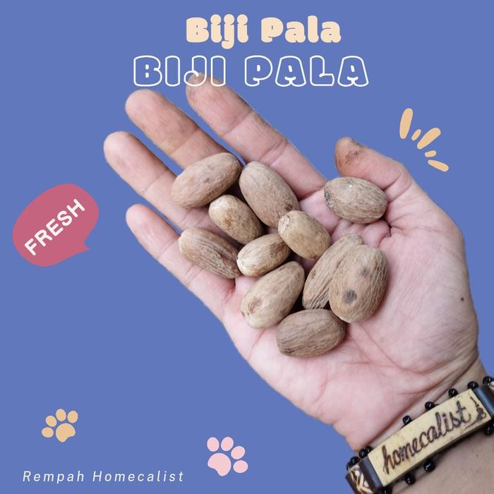 

New biji pala lonjong 100gr bumbu rempah masakan
