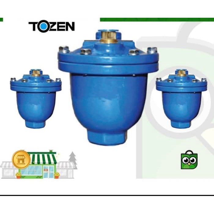 Populer Air Vent Valve Tozen Drat 1" Inch