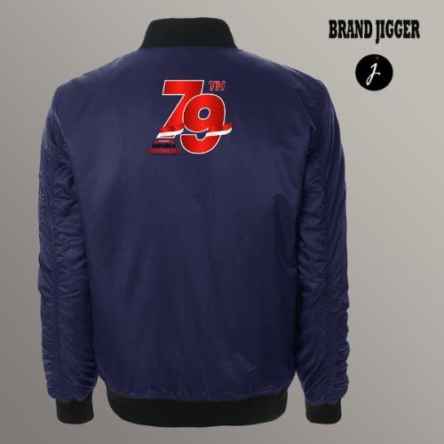 TERBARU JAKET BOMBER HUT RI 79 PRIA WANITA - JAKET BOMBER VARSITY KEMERDEKAAN BAHAN TEBAL ADEM