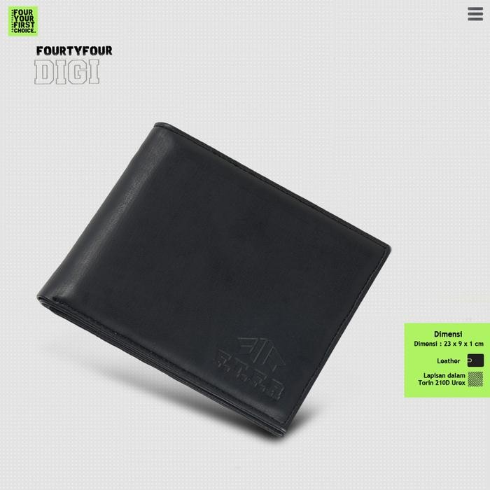 Urbanix- Fourtyfour Digi - Dompet Kulit Kotak Premium Pria - Leather Wallet Pria Kartu