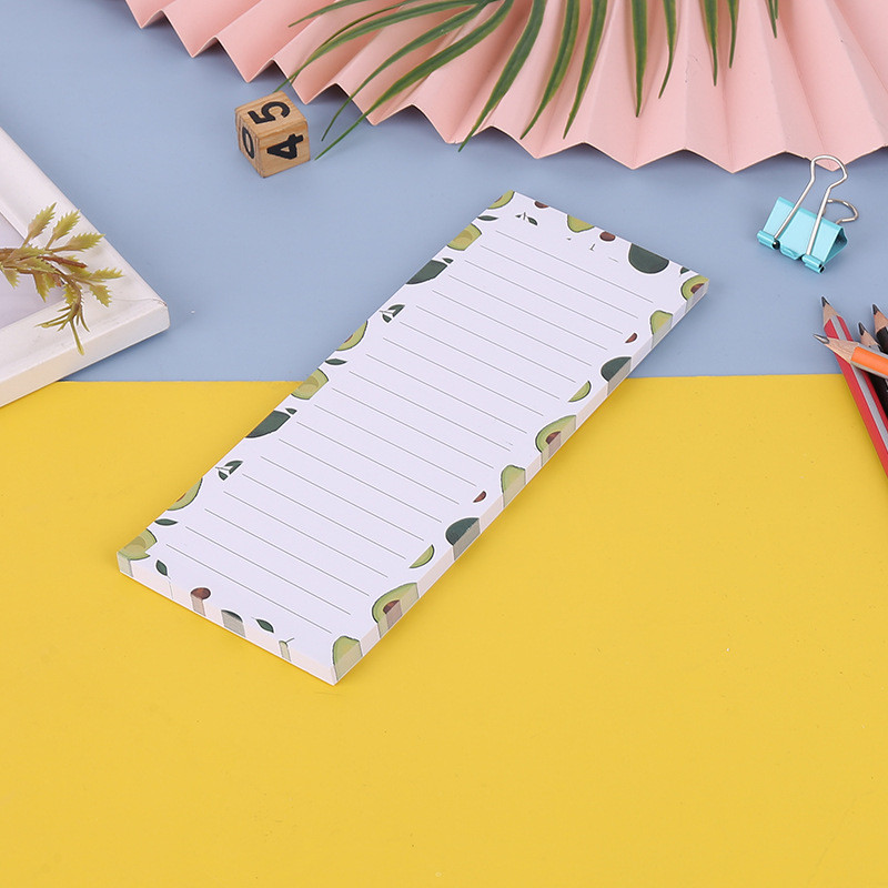 

50 Sheets Kawaii Fruit Magnetic Refrigerator Memo Pad Notepads Planner Note Pad To Do List Sticky