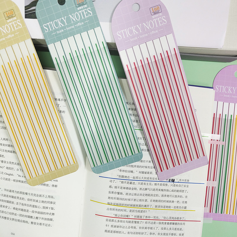 

Kindfuny 160 Sheets Transparent Sticky Notes Reading Annotation For Books Notepad Bookmarks Memo Pad