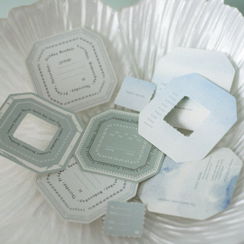 

23Pcs/Lot Memo Pads Material Paper Memory Border Junk Journal Scrapbooking Cards Retro Background