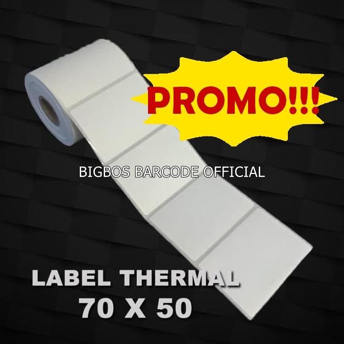 

SobatSaga LABEL KERTAS STICKER BARCODE THERMAL 70X50 ISI 400PCS TERMAL 70 X 50