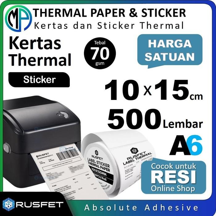 

SobatSaga Kertas Sticker Thermal Printer Resi Online 10x15cm 500pcs Harga Satuan