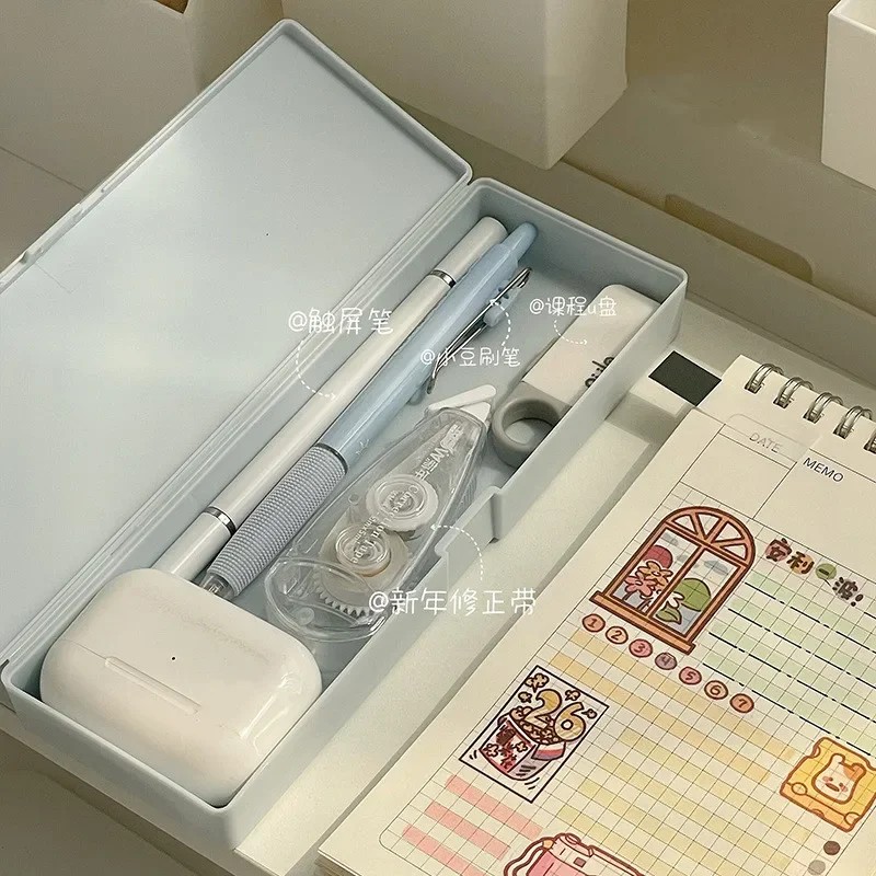 

1 Piece Mini Pencil Pouch Korean Fashion Simplicity Pencil Case Lovely Solid Color Series Stationery