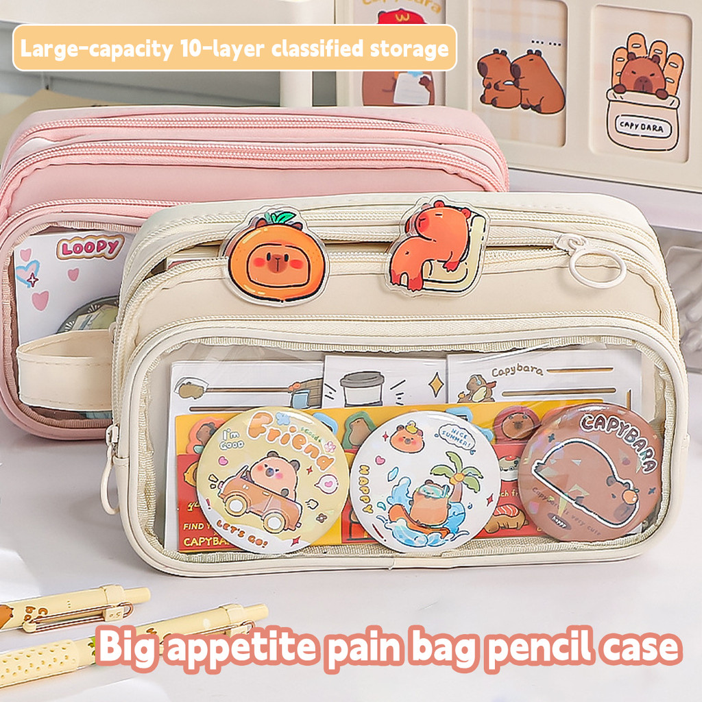 

Capybara Large-Capacity Pencil Case For Boys And Girls Primary School Students High-Looking