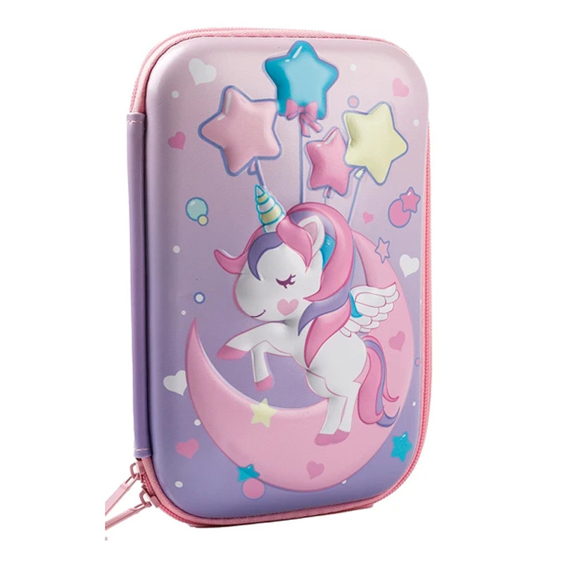 

3D Kawaii Unicorn Dinosaur Pencil Case Eva Large Capacity Waterproof Light Pencil Box For Student