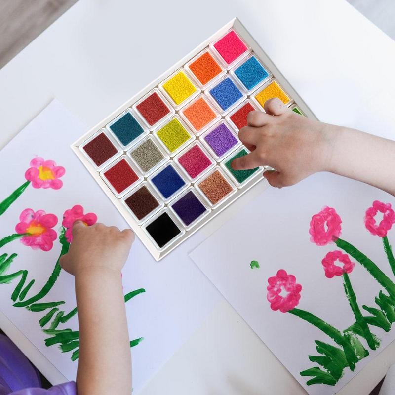 

Safe Finger Paints Diy Finger Drawing Kit 24 Colors Funny Art Painting Crafts For Children Kids Boys