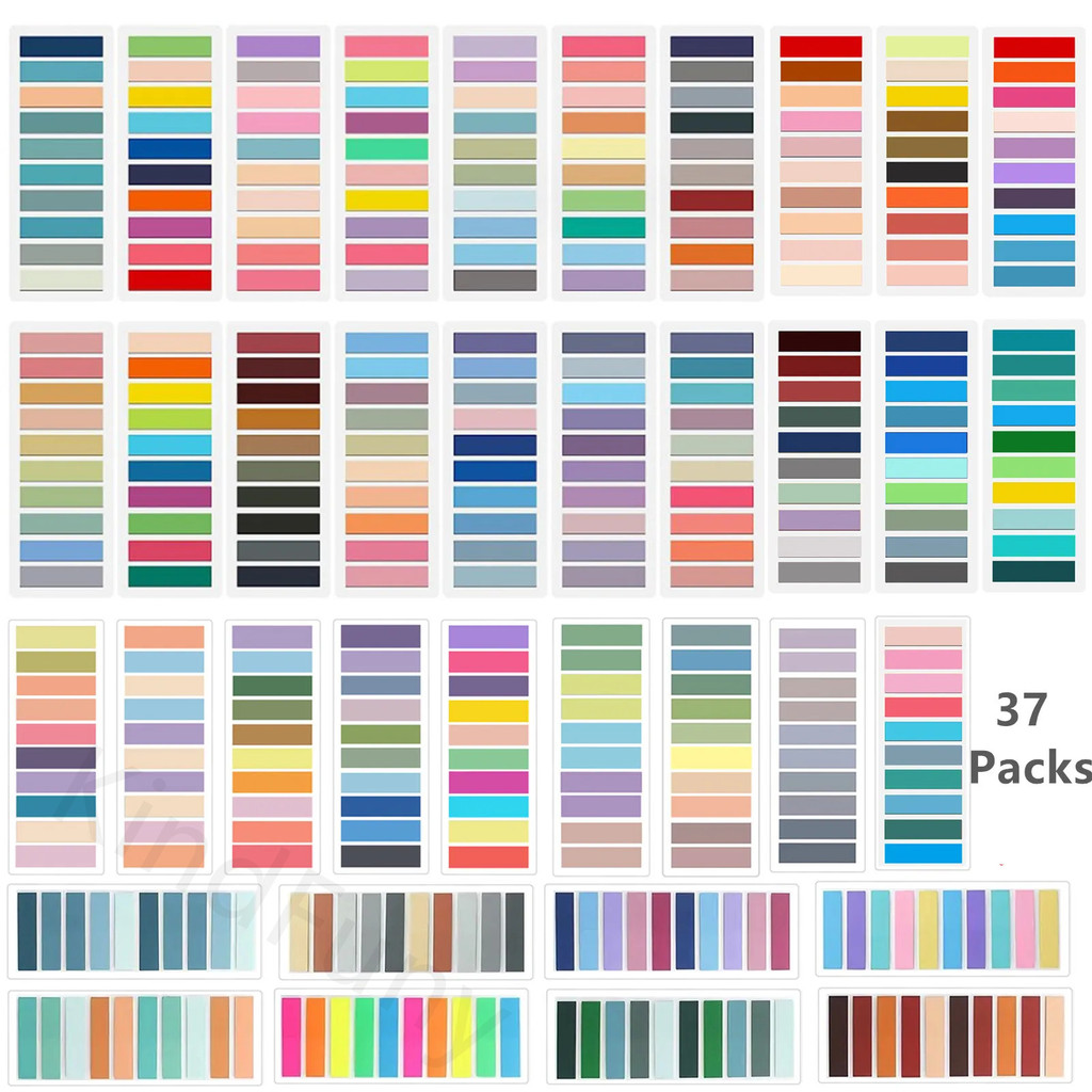 

7400 Sheets Transparent Sticky Notes Self-Adhesive Bookmarker Annotation Reading Book Clear Tab