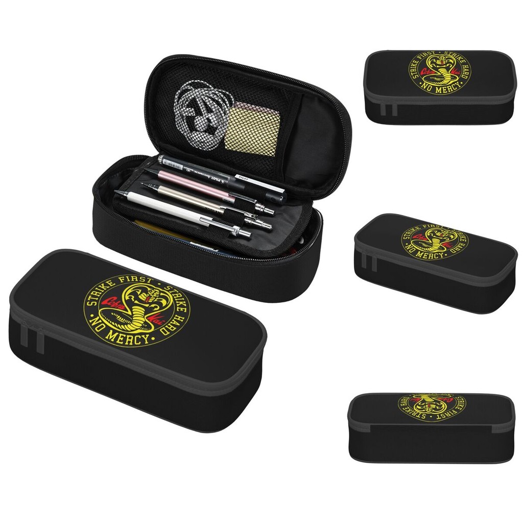 

Cobra Kai Cobra Kai No Mercy Classic Pencil Cases Big Capacity Pen Bags Pen Box Pencil Pouch For