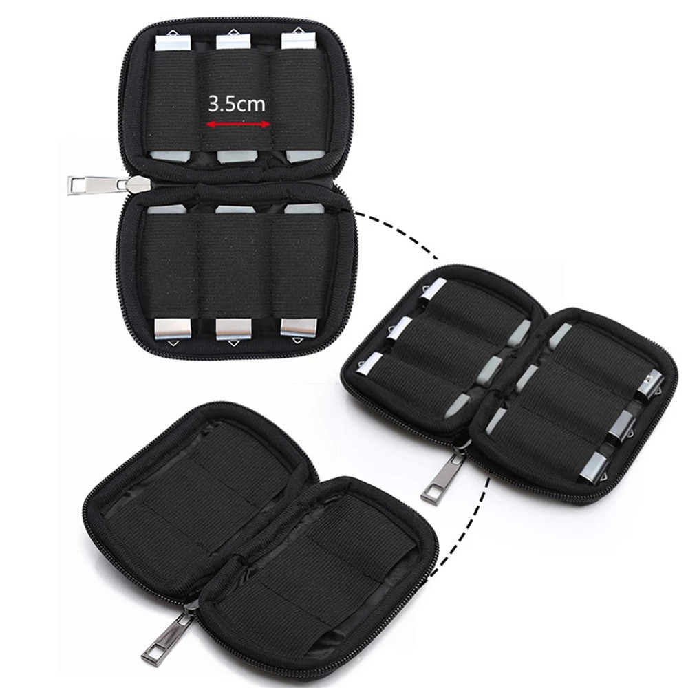 

With Zipper Neoprene Shockproof Dustproof Flash Drives Organizer U Disk Bag Usb Flash Drives Case