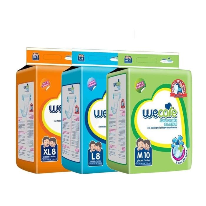 New Wecare Adult Diapers Popok Dewasa Size L Isi 8 Wecare Adult Diapers Original