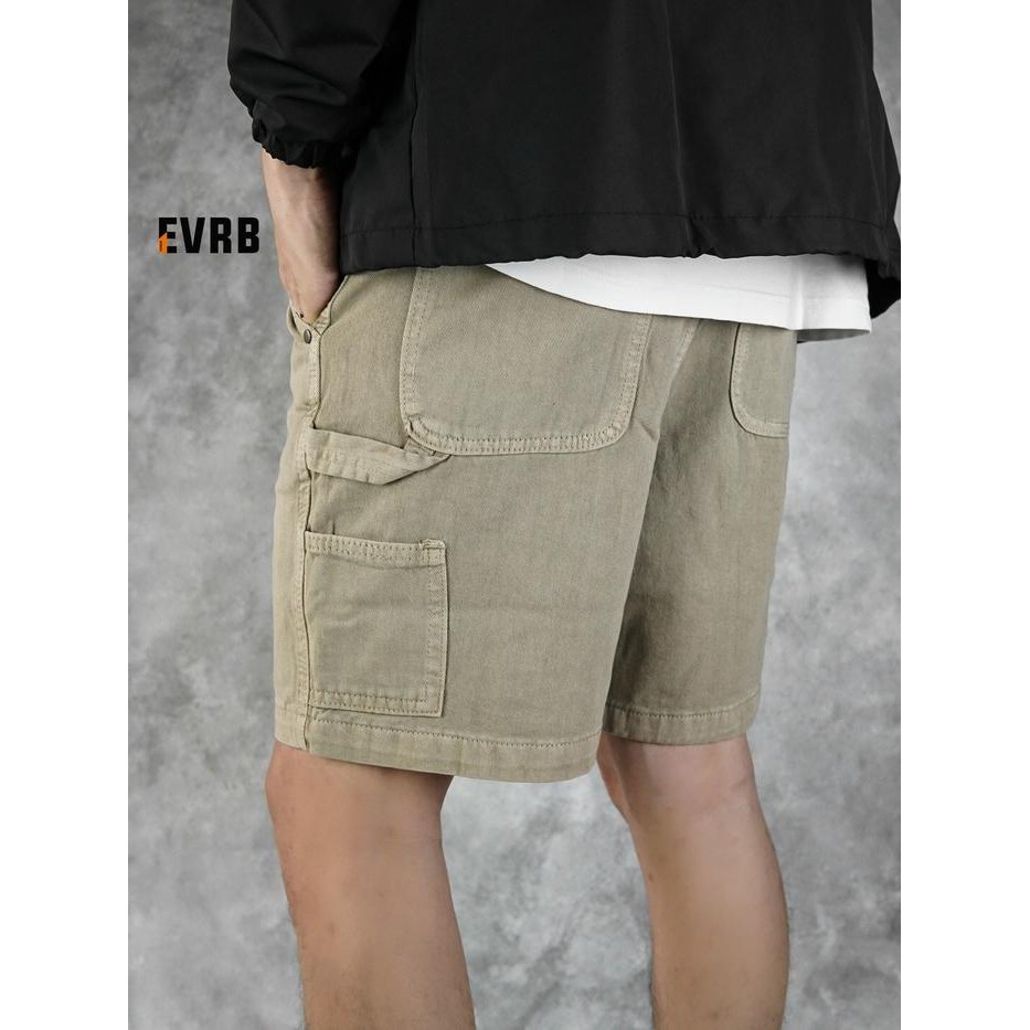 Wearon- Evrb - Carpenter Short Cargo Utility , Celana Pendek Cargo Jeans - Carpenter Cargo