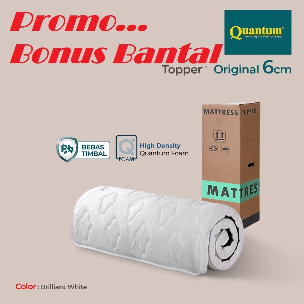 QUANTUM MATTRESS TOPPER ORIGINAL LAPISAN/PELINDUNG KASUR SPRING BED