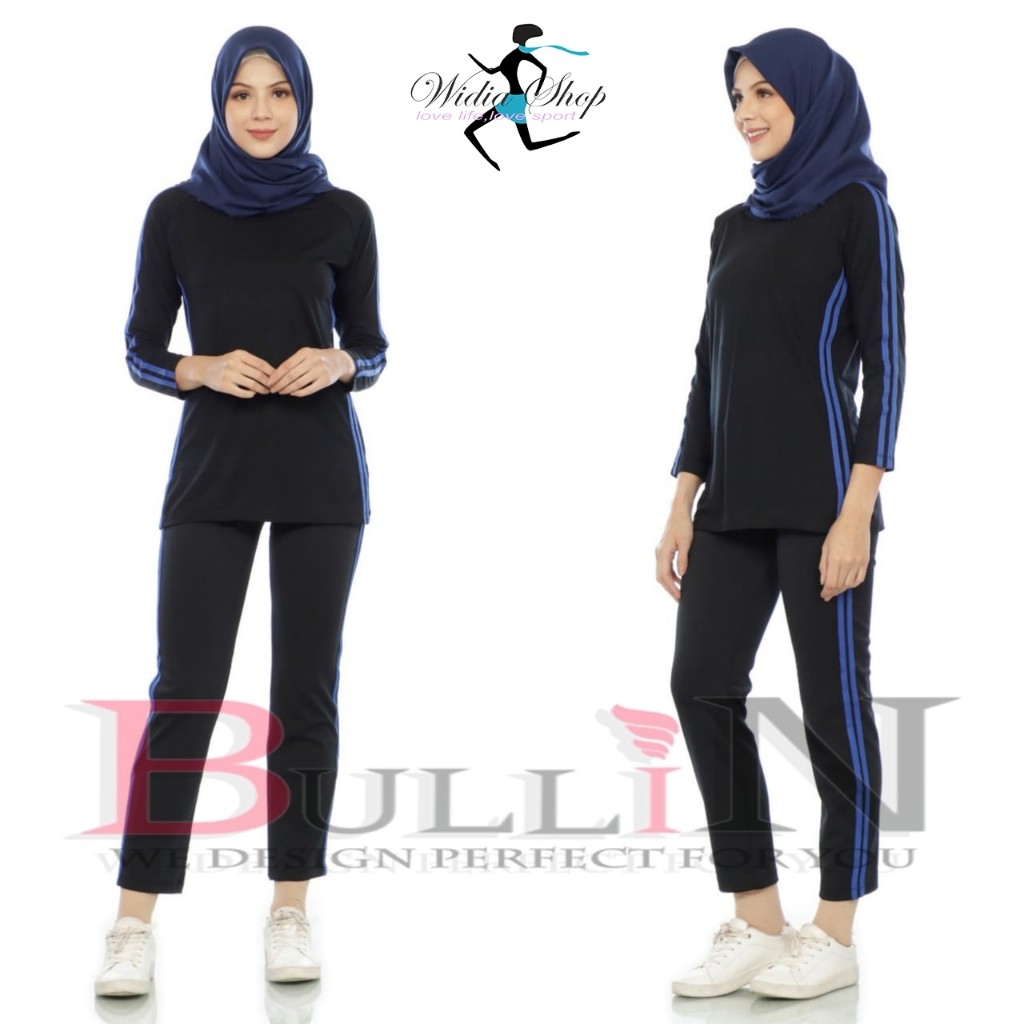 Stelan Kaos Wanset Jogging Stilan Olga Ibu Secel Training Setelan Dewasa Sporty Stln Cewek Trening O