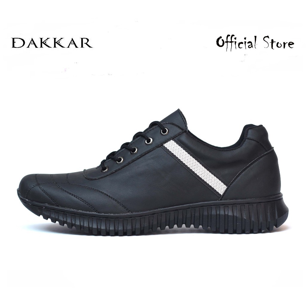 Dakkar Hooligan - Sepatu Sneakers Running Pria Full Black
