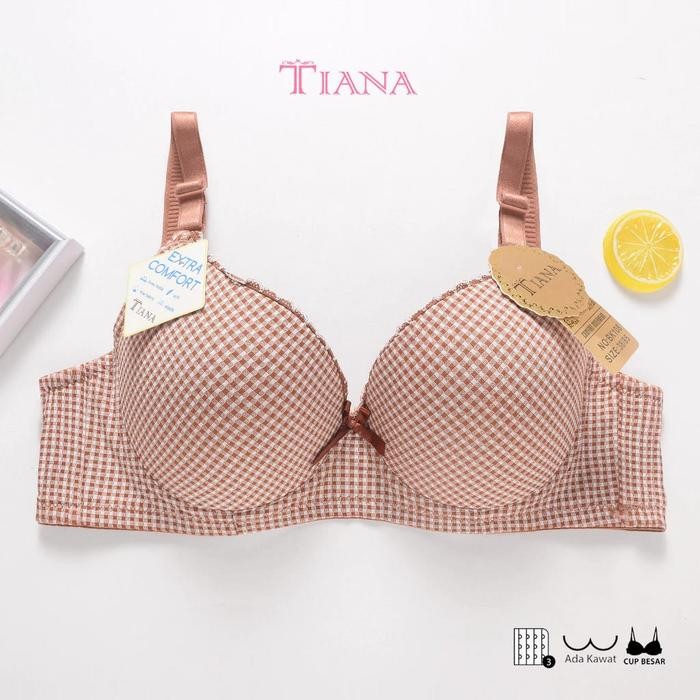 Satinya- Bra Tiana K108 Bh Cup A Busa Tipis Pakai Kawat Motif Kotak