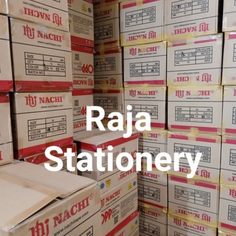 

NACHI TAPE 48MM 2 INCH 100 YARD/ LAKBAN NACHI PAKET ONLINE OLSHOP OPP NACHI 100 YARD LAKBAN BENING LAKBAN COKLAT LAKBAN MURAH BERKUALITAS - RAJA BIGBOX