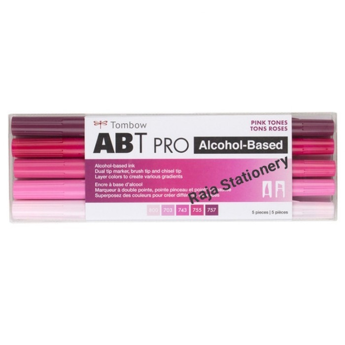 

TOMBOW ABT PRO PINK TONES DUAL BRUSH PEN SET / SPIDOL WARNA - RAJA BIGBOX