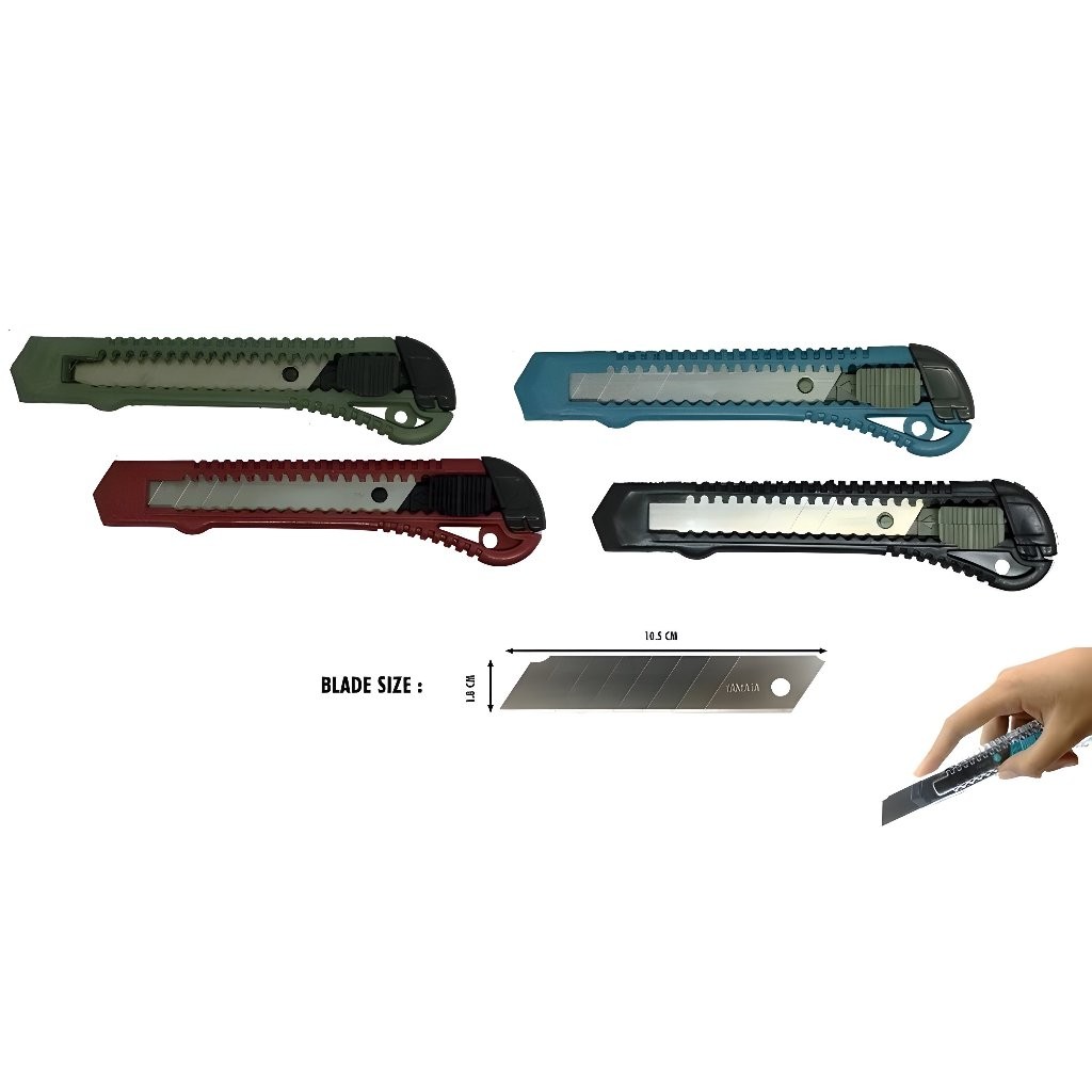 

Pisau Cutter Besar Tajam – Alat Potong Kertas & Dus Murah