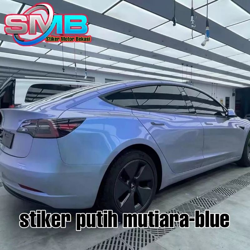 New Stiker Skotlet Putih Lembayung White Bunglon Mutiara