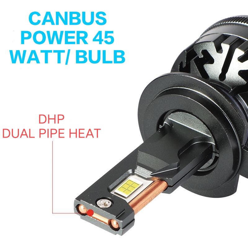 Lampu Depan Led Mobil H4 H8 H9 H11 HB3 HB4 45 Watt DHP 3570 Super Bright