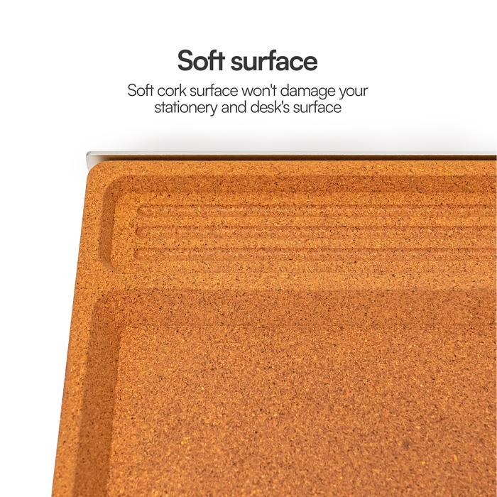 

NOOK CORK DESK TRAY Standalone Wooden Tray Organizer