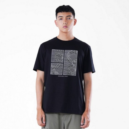 【Ori】Greenlight Kaos Pria Lengan Pendek Katun Weaving Line GC341123