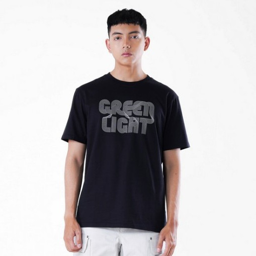 【Ori】Greenlight Kaos Pria Lengan Pendek Rare Cotton Tangled Line GC251123