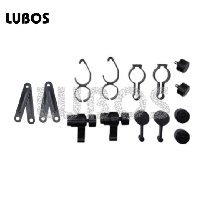 Lubos Sparepart Original Engkol Handle Kawat Sling Katrol Roda Rel Atas Samping Top Cover Jemuran