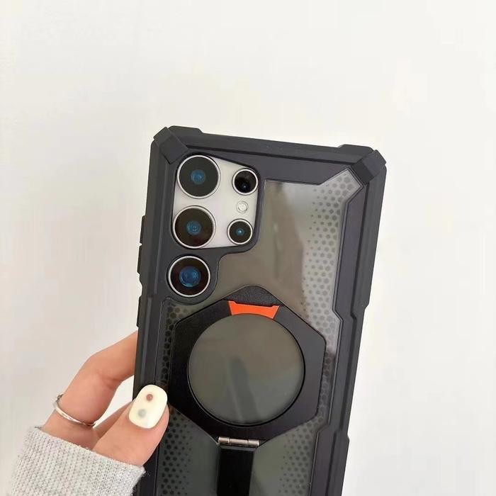 

UAG Transparent Diamond with Magnetic Holder Case for Samsung Galaxy S24 Ultra S23 Plus S24+