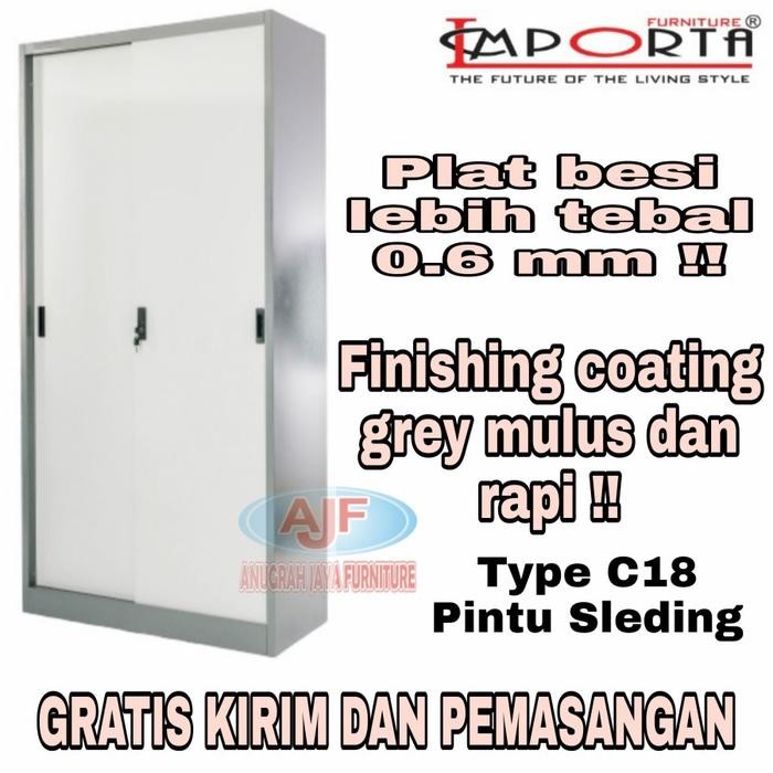 

Lemari arsip / filing cabinet besi / rak buku pintu sleding Type SLGS