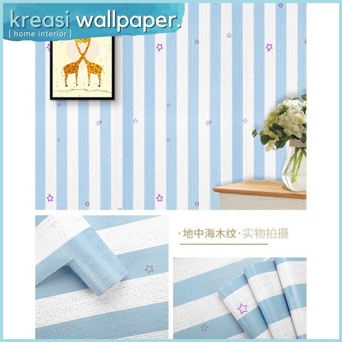 *CepatSampai*_ Wallpaper Dinding Sticker Stiker 3D Dekorasi Dinding Kamar Tidur