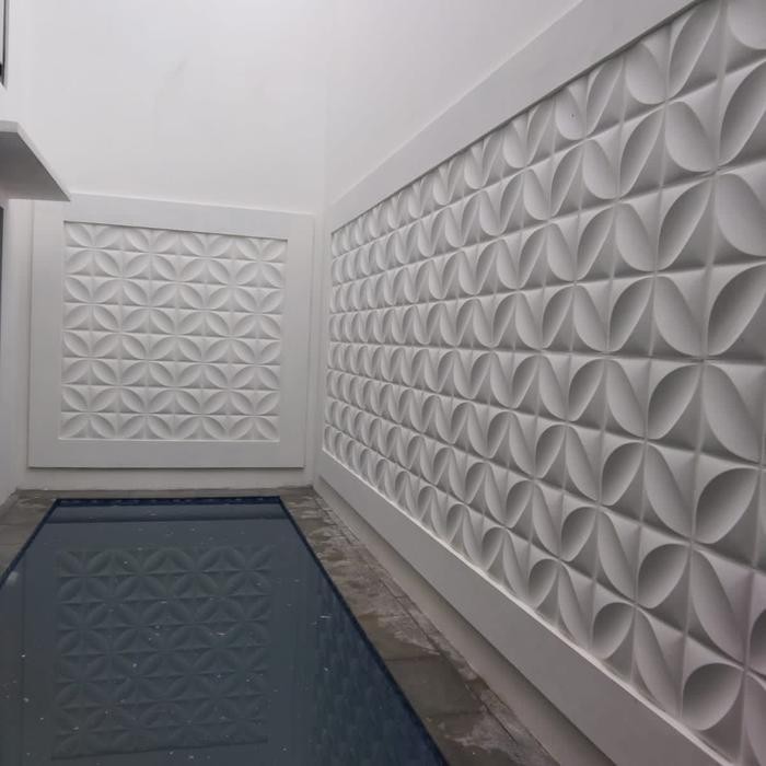 *CepatSampai*_ wall panel 3d beton motif flower 2