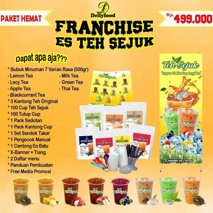 

Franchise Es Teh Sejuk / Paket Usaha Minuman Es Teh Sejuk Kekinian Terbaru Best Quality Asli 100%