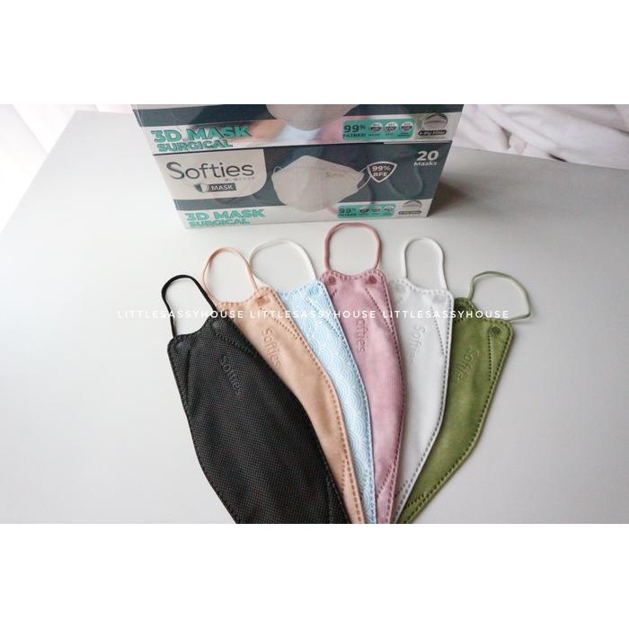 MASKER SOFTIES 3D MASK SURGICAL - 4PLY