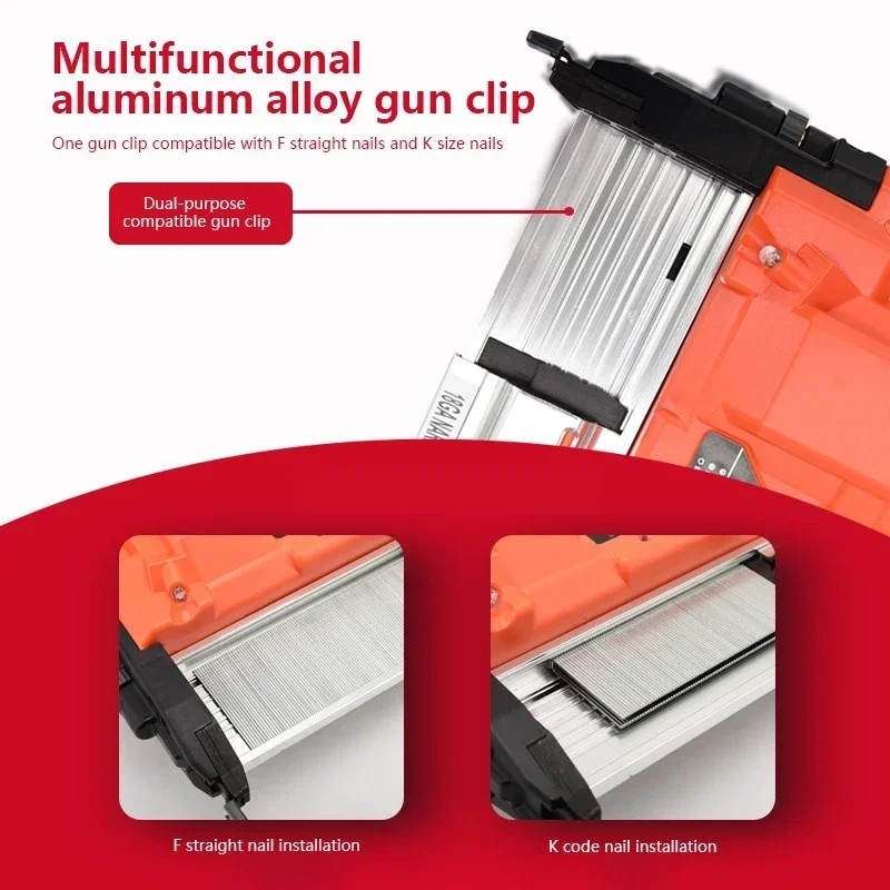 Zr-Ld50 New Professional Electric Nail Gun Cordless Multi-Purpose Trimming Nail Gun Lithium Battery