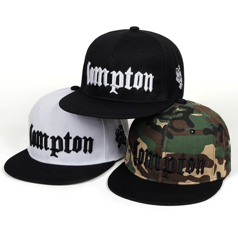 New Compton Embroidery Baseball Cap Hip Hop Snapback Caps Flat Fashion Sport Hat For Unisex