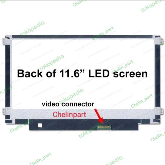 Led Lcd Laptop Zyrex Sky 232 Mini 11.6 inci 30 Pin Kiri Kanan