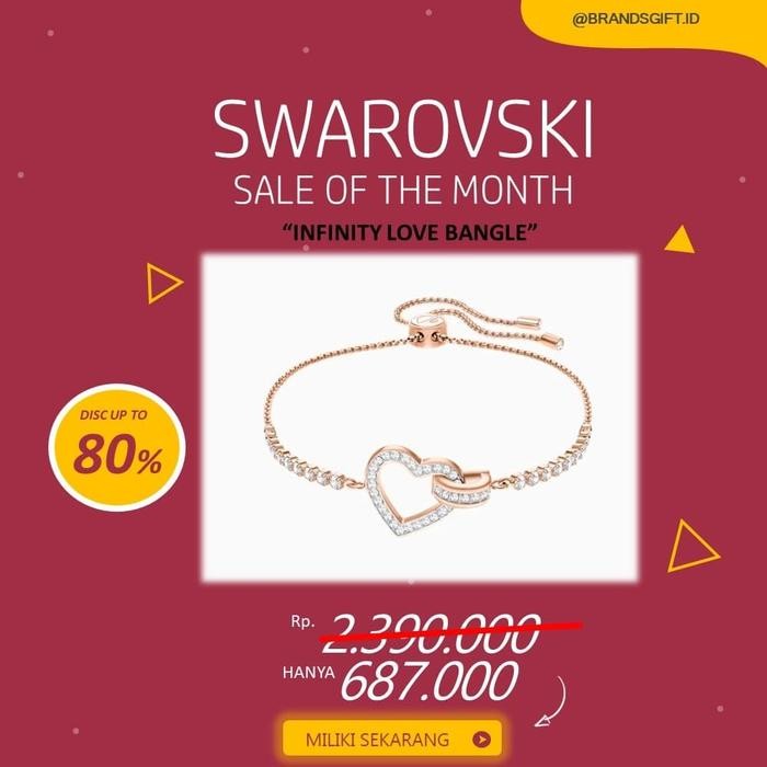 Outsy- Promo Gelang Swarovski Infinity Love Bangle Original 100%