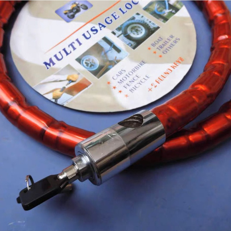 Todax Gembok Sepeda/Kunci Gembok Rantai Sepeda/Sepeda Motor/Helm/Pagar Kunci Kunci Gembok