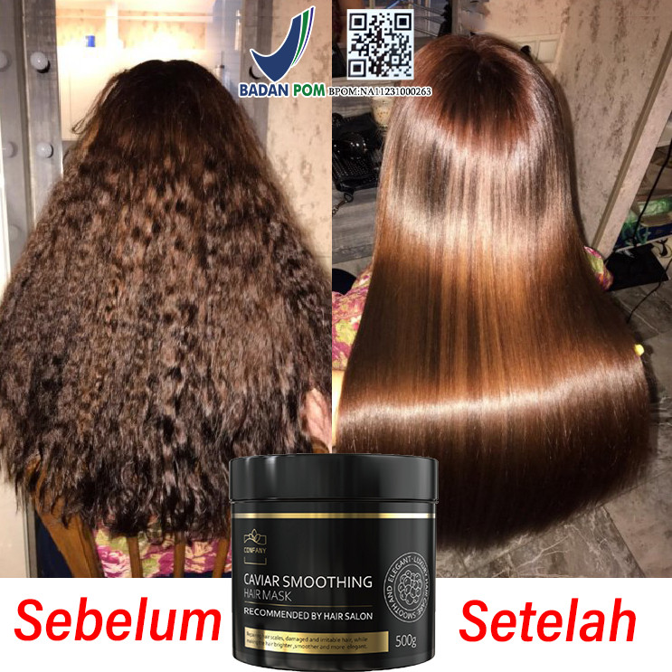 BPOM Pelurus rambut permanen tanpa catok Krim pelurus rambut Masker rambut Keratin hair treatment