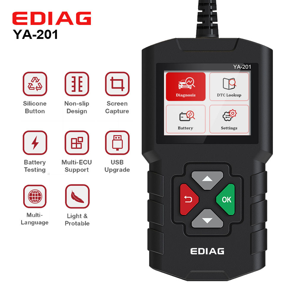 Ediag YA201 Full OBDII/EOBD Code Reader graph datastream