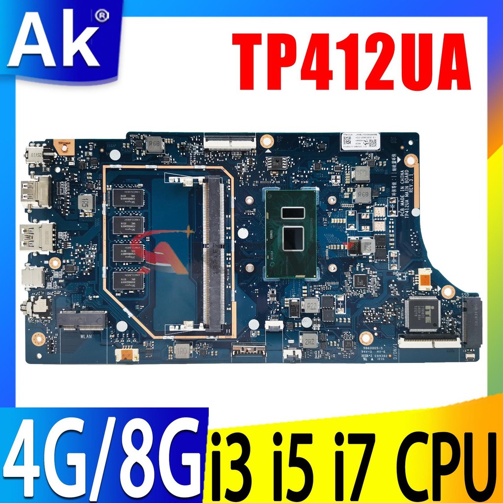 TP412UA Laptop Motherboard For ASUS Vivobook Flip 14 TP412 TP412U TP412UAF Mainboard With I3 I5 I7 C