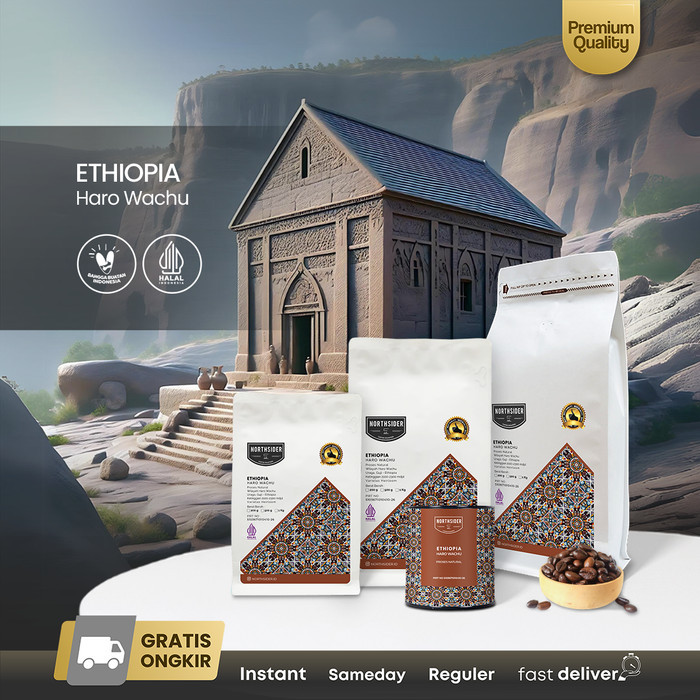 

Northsider Kopi Arabika Ethiopia Guji Haro Wachu Uraga Anaerobic Natural Coffee