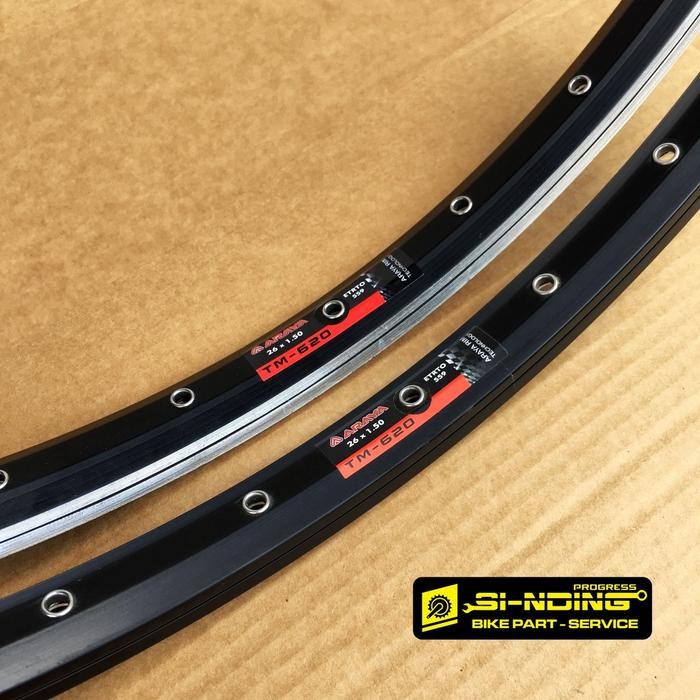 Rims Velg Sepeda MTB Araya TM620 26 Inch Doublewall TM 620 Etrto 559 Lubang 32 36 Hole Alloy