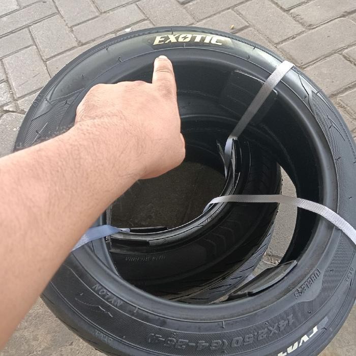 BAN LUAR TUBELESS SEPEDA LISTRIK 14 X 2.50 MERK EXOTIC